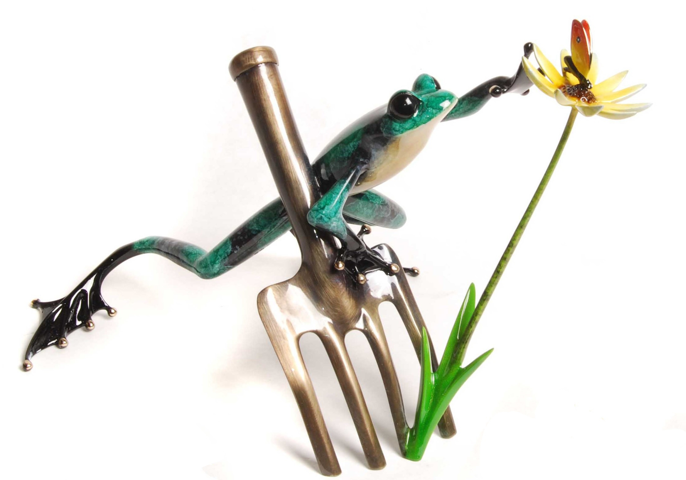 Tim Cotterill Frog Man カエルの置物 Tim Cotterill Frogman First Love Bronze Sculpture LE Vintage